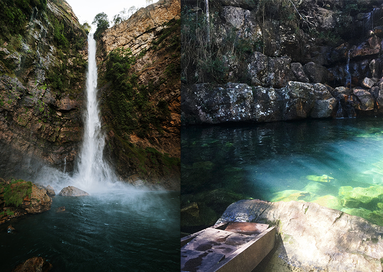 cachoeiras de goiás para passear com crianças - salto do itiquira formosa - alto paraíso loquinhas